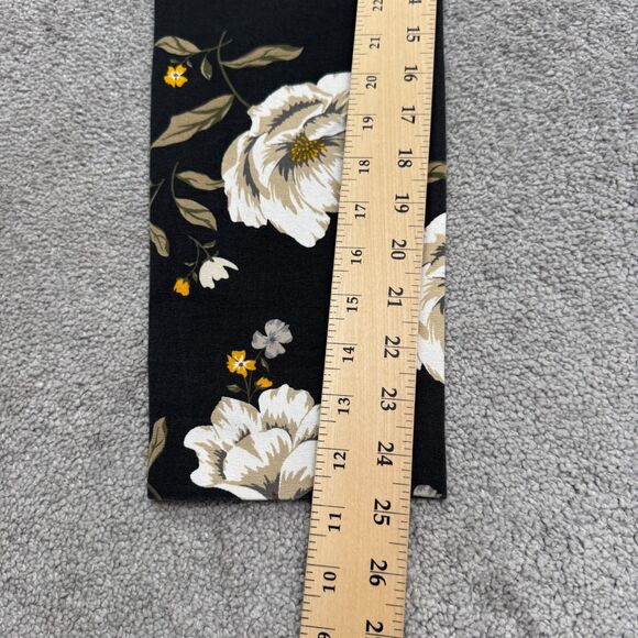 Old Navy Pixie Slim Fit Cropped Pants Womens 6 Gray Floral Mid Rise Casual 30x25 - Picture 9 of 12